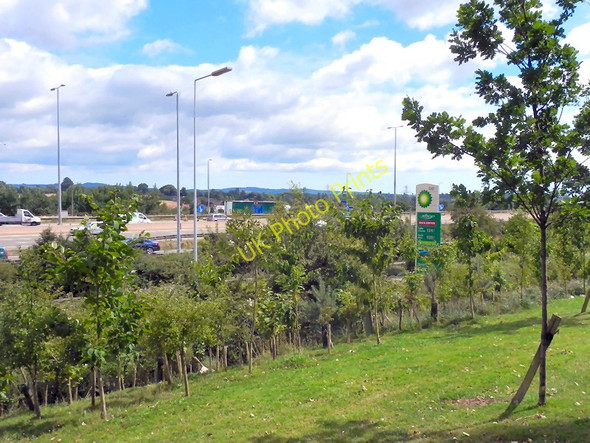 Photo 6"x4" M5 Motorway, Passing Junction 30 Sandy Gate\/SX9691 c2010