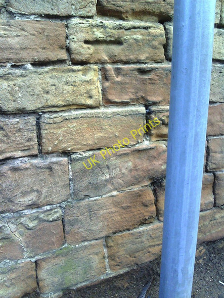 Photo 6"x4" Benchmark on wall of Haydn Road Nottingham\/SK5641 c2010