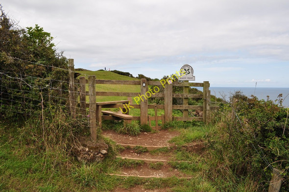 Photo 6"x4" The boundary of National Trust Land at Baggy Point Croyde Bay\/SS4339 c2010