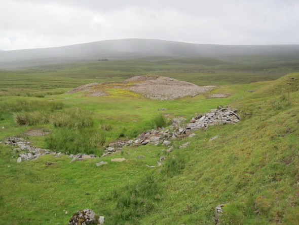 Photo 6"x4" Spoil Heap Greenhurth Mine Green Burn\/NY7731 c2010