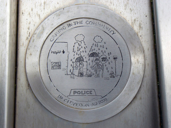 Photo 6"x4" Plaque, Millennium Celebration Monument, Clevedon Clevedon c2010