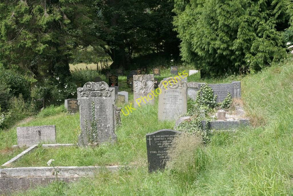 Photo 6"x4" Graves on the hillside New Radnor c2010