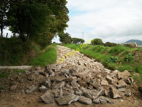 Photo 6"x4" The foundations for a new farm road. Bryncroes c2010