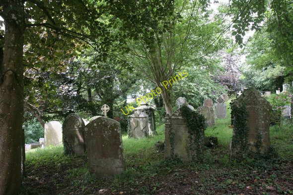 Photo 6"x4" Graves near the church New Radnor c2010