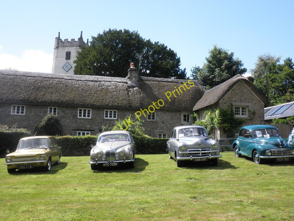 Photo 6"x4" Vintage cars on display at Manaton Village Green Langstone\/SX7482 c2010