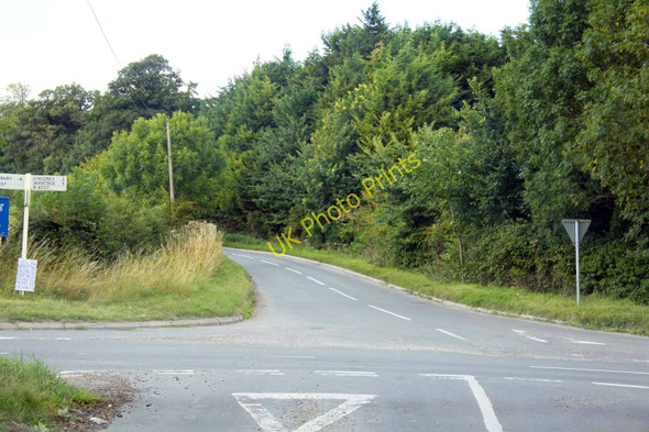 Photo 6"x4" Blowingstone Hill crosses the B4507 Kingston Lisle c2010