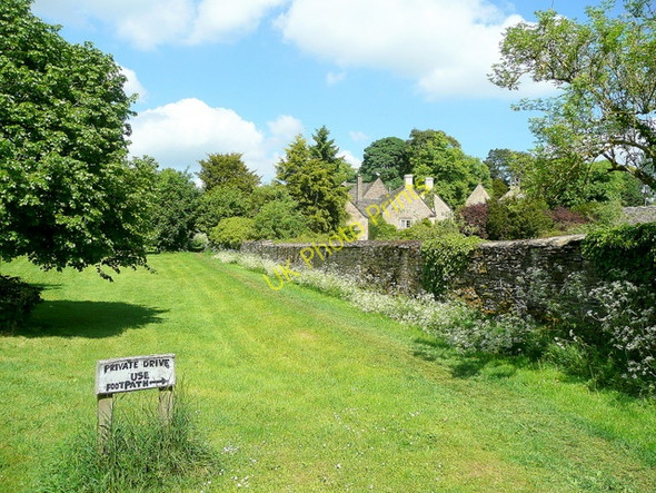 Photo 6"x4" Footpath to Stratton church Cirencester c2010
