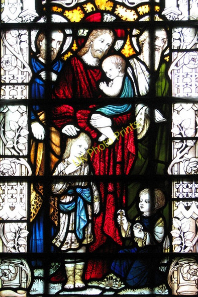 Photo 6"x4" St Faith's church in Gaywood - stained glass King's Lynn c2010 P1