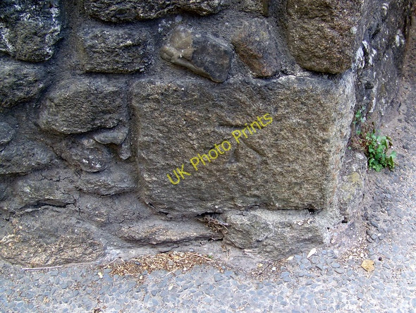 Photo 6"x4" Bench Mark, Bovey Bridge Bovey Tracey c2010