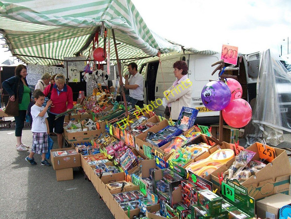 Photo 6"x4" Toy Stall at Pwllheli Market Pwllheli c2010