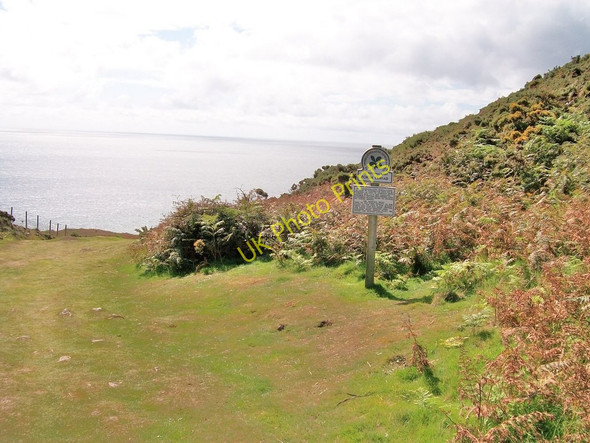 Photo 6"x4" Sign at the entrance to National Trust land at Porth Ceiriad Machroes c2010