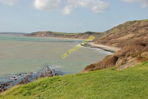 Photo 6"x4" Osmington Mills: View towards Black Head Osmington Mills c2007