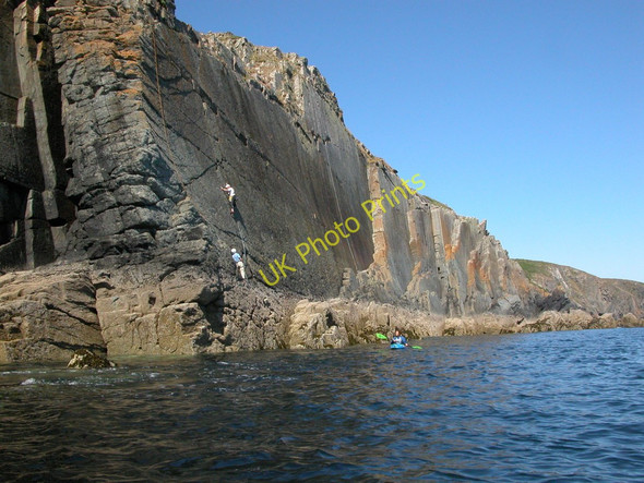Photo 6"x4" Rock climbing Llandruidion\/SM7824 c2010