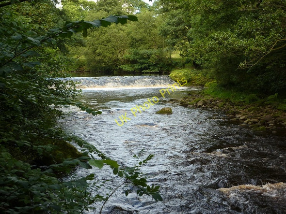 Photo 6"x4" River Wyre upstream of Street Bridge Dolphinholme c2010