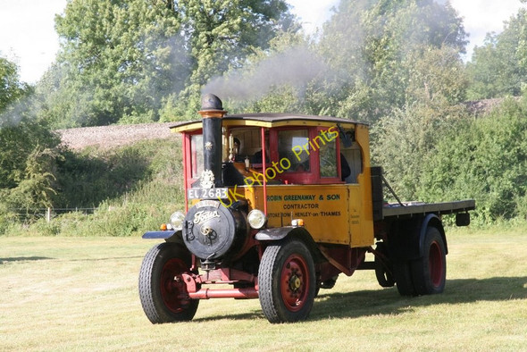 Photo 6"x4" Steam lorry on the go Cholsey c2010