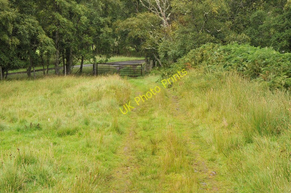 Photo 6"x4" Hill track meets the public road near Gruinards Dounie\/NH5690 c2010