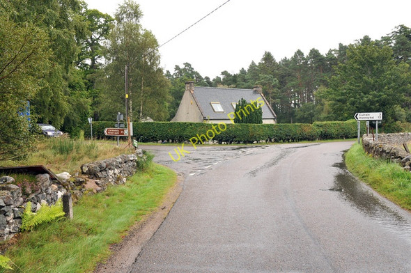 Photo 6"x4" Road junction at Invercarron Cornhill\/NH5891 c2010