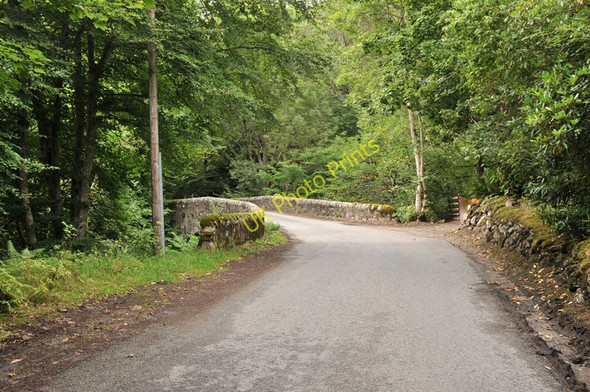 Photo 6"x4" Road and bridge at Invervar Invervar c2010