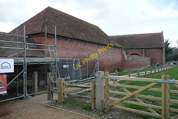 Photo 6"x4" Tithe Barn at Basing House Old Basing c2010