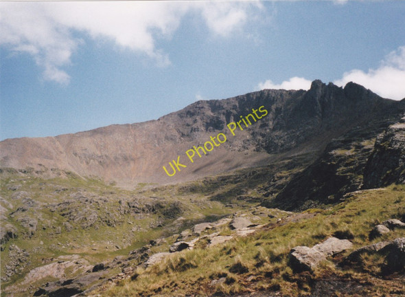 Photo 6"x4" View across the upper section of  Cwm Glas towards Grib Goch Gwastadnant c2010