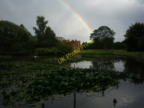Photo 6"x4" Rainbow over Heslington Hall and Derwent Heslington c2010