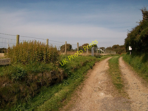 Photo 6"x4" Private farm road to Tan y Bryn Llangwnnadl c2010