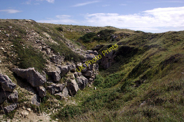 Photo 6"x4" Quarry Workings Fortuneswell c2010