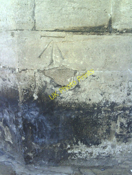 Photo 6"x4" Benchmark on buttress of Christ Church College Oxford\/SP5106 c2010