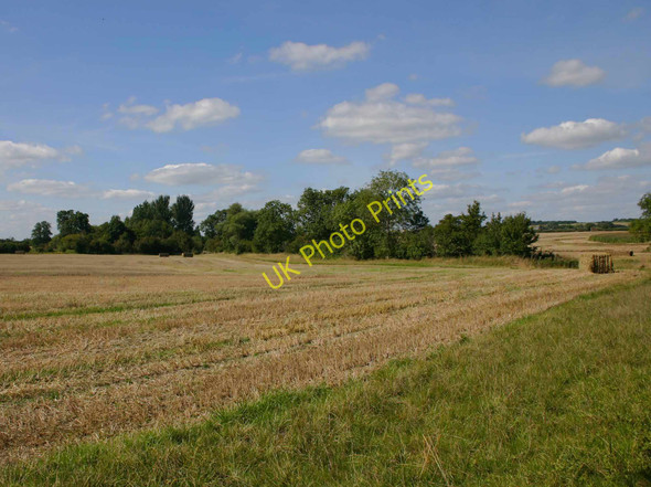 Photo 6"x4" Stubble field near Hall Farm Little Kineton c2010