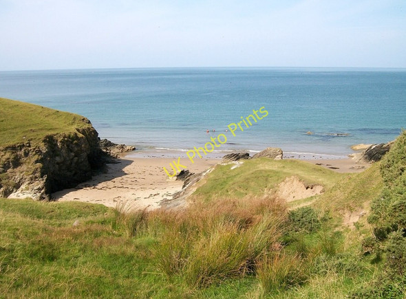 Photo 6"x4" Swimmers in Porth Towyn Rhos-y-llan c2010