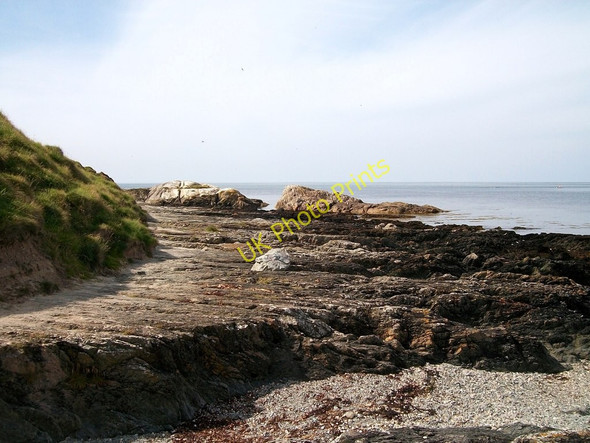 Photo 6"x4" Flat rocks near Penrhyn Colmon Porth Colmon\/SH1934 c2010
