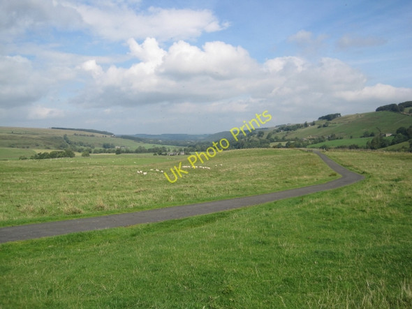 Photo 6"x4" Road towards Ninebanks Limestone Brae c2010