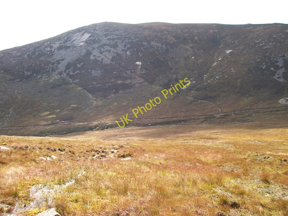Photo 6"x4" The Bloody Bridge River Valley from the southern slopes of Crossone Newcastle\/J3732 c2010