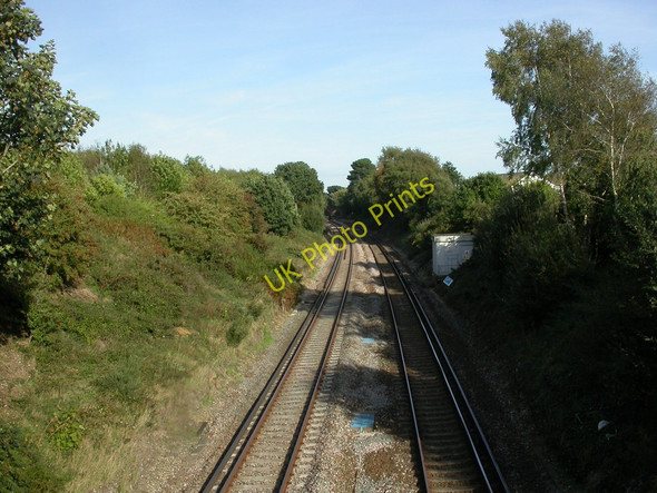 Photo 6"x4" Walkford, railway lines Walkford c2010