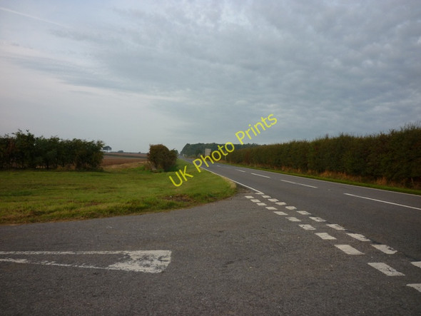 Photo 6"x4" Looking along the A1173 towards Caistor Swallow c2010