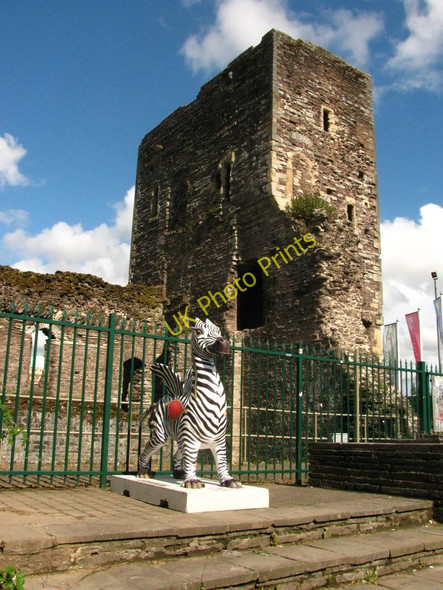 Photo 6"x4" Dragon and Castle Newport\/Casnewydd c2010