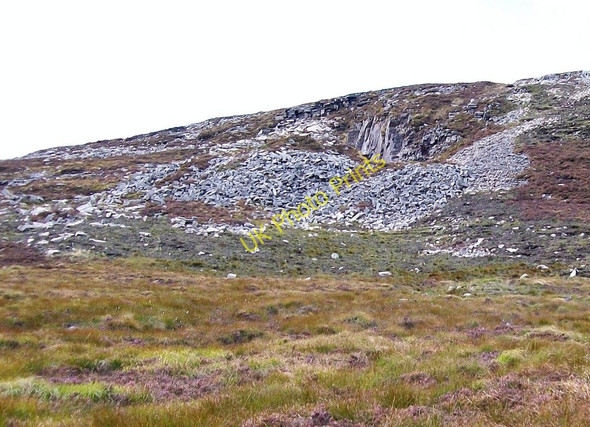 Photo 6"x4" Small granite quarry on the southern slope of Slieve Donard Newcastle\/J3732 c2010