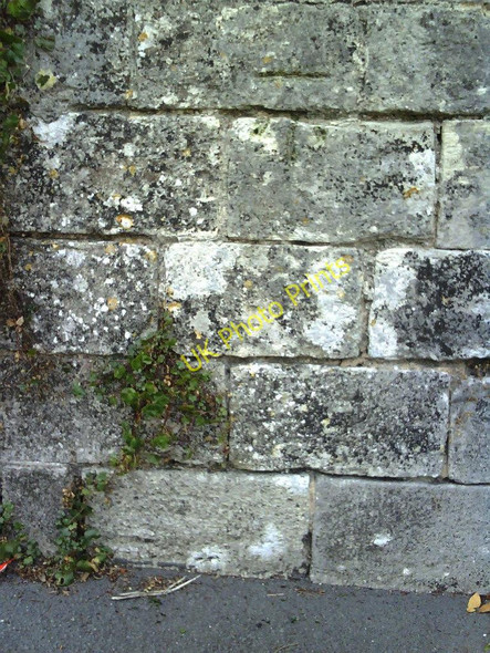Photo 6"x4" Benchmark on boundary wall of Culliford House Dorchester\/SY6890 c2010
