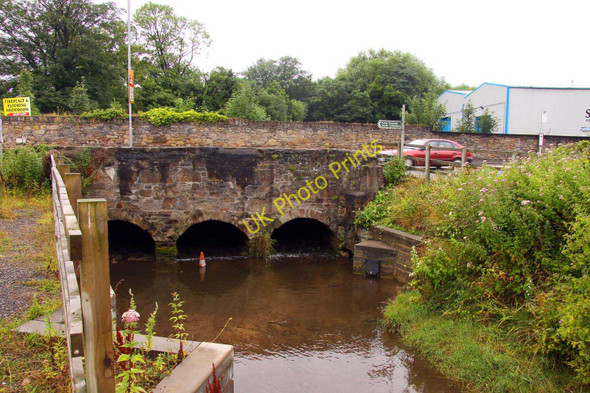 Photo 6"x4" A bridge carries the A548 over a stream Llannerch-y-m\u00f4r c2010