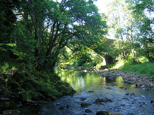 Photo 6"x4" Bridge Over Kielder Burn Butteryhaugh c2006