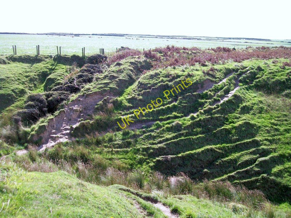 Photo 6"x4" Soil creep terraces on the slopes of the Gyfelan valley Morfa\/SH1933 c2010
