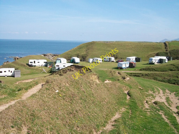 Photo 6"x4" A seaside caravan park at Porth Ysglaig Rhos-y-llan c2010
