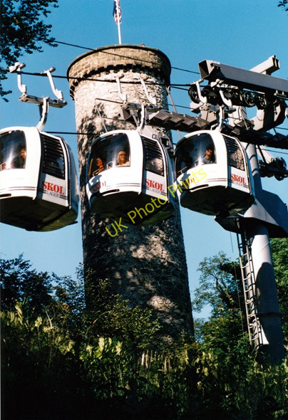Photo 6"x4" Prospect Tower and cable cars, Matlock Bath (1988) Matlock c1988