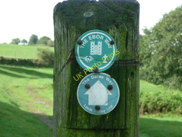 Photo 6"x4" The signs are on the gate post Eccup c2010
