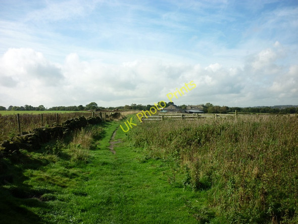 Photo 6"x4" Walking towards Bank Top Farm Arthington c2010