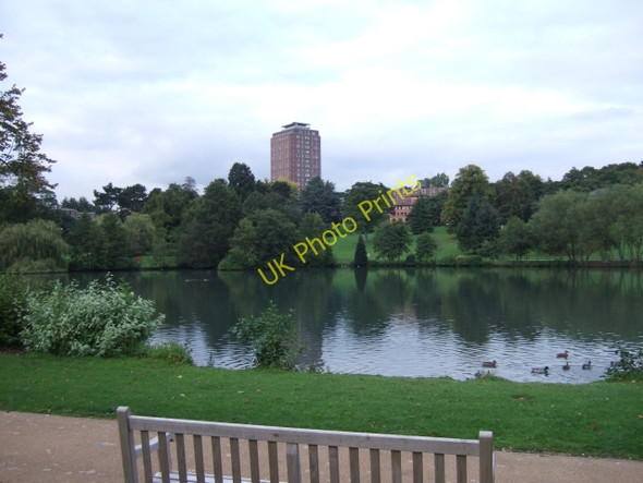 Photo 6"x4" The lake at The Vale, Edgbaston, from the south Edgbaston c2010