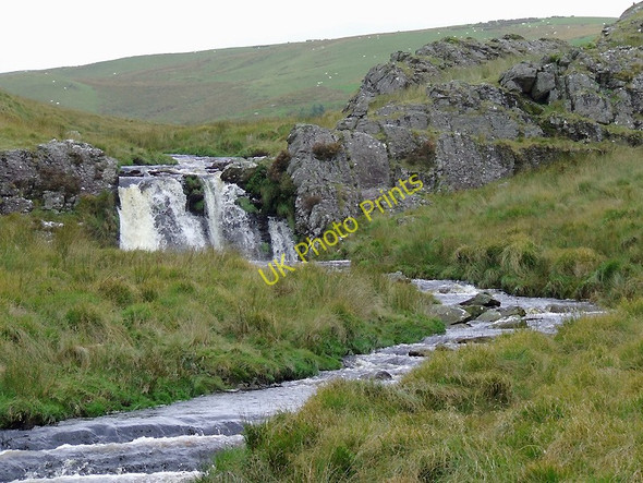 Photo 6"x4" Waterfall near Nantymaen, Ceredigion Esgair Ffrwd c2010