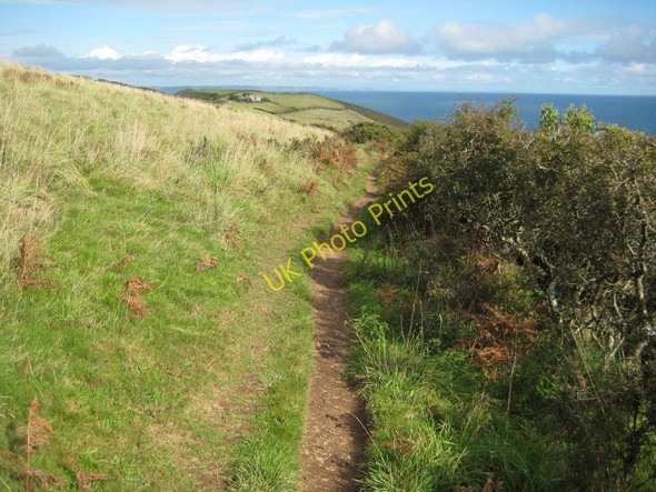 Photo 6"x4" Coast path approaching Maenease Point Gorran Haven c2010