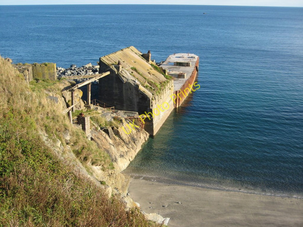 Photo 6"x4" Jetty at Dean Quarry Porthoustock c2010
