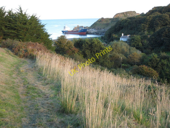 Photo 6"x4" Ship in Porthoustock Porthoustock c2010